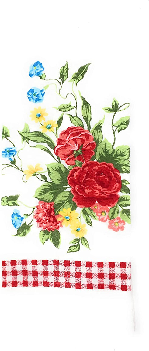 The Pioneer Woman Sweet Rose Kitchen Towel, Oven Mitt, and Pot Holder Set