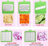 LHS Vegetable Chopper, Pro Onion Chopper Slicer Dicer Cutter - Cheese & Veggie Chopper - Food Chopper Dicer with 5 Blades (Gray?