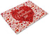 Valentine's Day Placemats Set of 4 Washable Cotton Linen Heat Resistant Table Place Mats Happy Lover Romantic Rose Love Red Placemats for Holiday Banquet Dining Kitchen Table Decor (Valentine's Day)