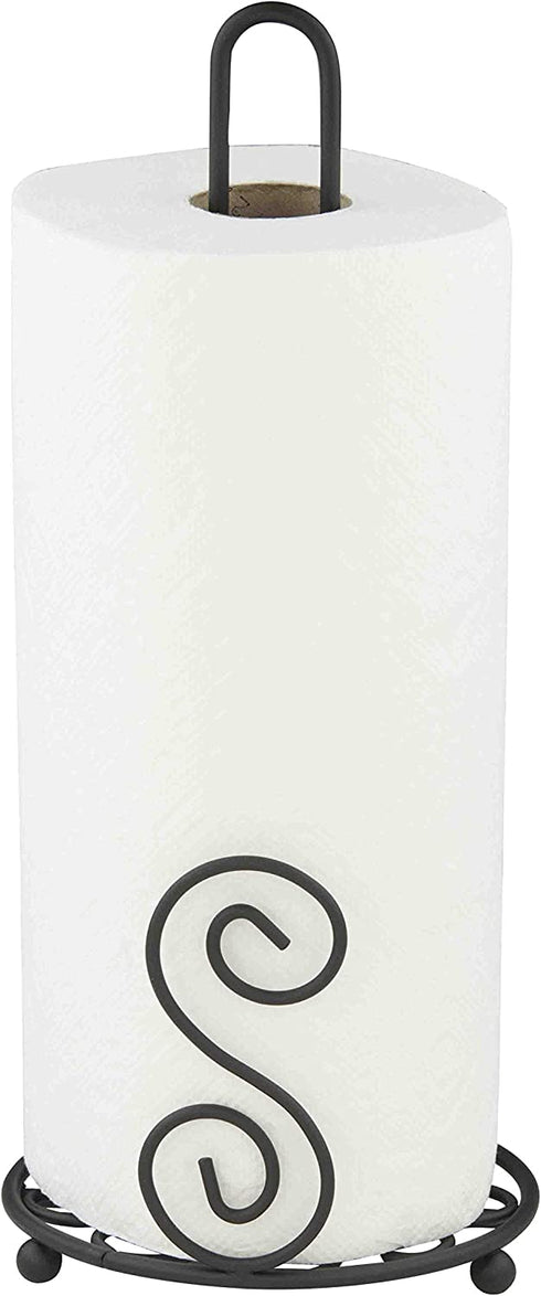 Home Basics Black Paper Towel Holder
