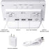 Housbay Digital Alarm Clocks for Bedrooms - Handy Night Light, Large Numbers with Display Dimmer, Dual USB Chargers, 12/24hr, Outlets Powered Compact Clock for Nightstand, Desk, Shelf