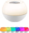Enbrighten Color-Changing LED Lamp, Modern Night Light, Dimmable White & Vibrant RGB, Touch Sensor On/Off, Compact, Ideal for Bedside, Office, Dorm, Kid's Room, White, 49078