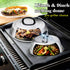 Professional Melting Dome Lid Set of 3, Leonyo 12"- 9" Metal Steam Basting Cover for Griddle Grill Top, Stainless Steel Griddle Accessories for BBQ Flat Top Kitchen Cooking Burger Cheese , Heat Proof