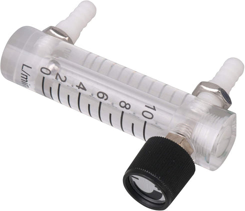 CNBTR LZQ-3 0-10 LPM Tube Type Acylic Flowmeter Gas 8mm Hose Fitting Oxygen Flowmeter Regulator Flow Meter