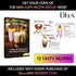 DLux 100 x 3 oz Mini Dessert Cups (no Spoons), Square Tall - Clear Plastic Parfait Appetizer Cup - Small Reusable Serving Bowl for Tasting Party Desserts Appetizers - With Recipe eBook