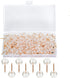 WenTao 150PCS Push Pins, Rose Gold Map Thumb Tacks, Large Size Pins Rose Gold Steel Point and Transparent Plastic Round Head for Bulletin Board, Fabric Marking, Crafts and Office Organization