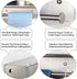 Toilet Paper Holder, Goowin Toilet Paper Holder with Shelf, Durable Stainless Steel Toilet Paper Roll Holder Wall Mount, Double Roll Tissue Holder Dispenser for Bathroom (Brushed Nickel)