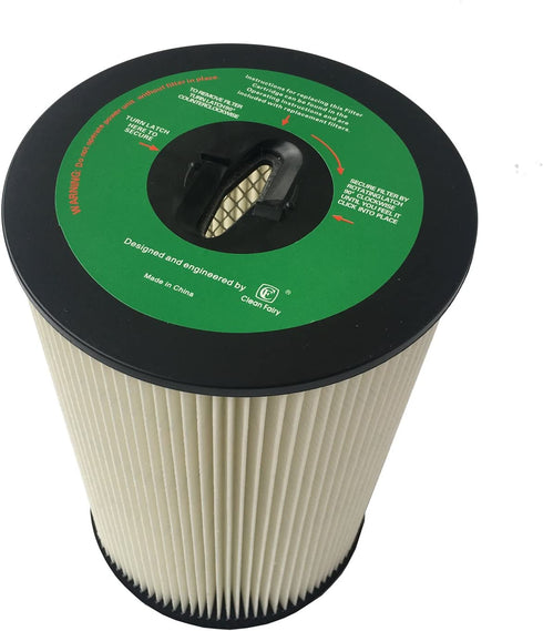 CF Clean Fairy Vacuum Cleaner Filter 1-piece Replacement for Dirt Devil/Titan 10 Inch Cartridge Filter for Vacuflo Model FC1550 8107-01 Royal CS1200
