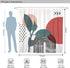 DESIHOM Modern Abstract Shower Curtain Minimalist Mid Century Shower Curtain Aesthetic Shower Curtain Contemporary Art Bathroom Shower Curtains Polyester 72x72 Inch