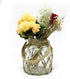 FUNSOBA Rustic Hanging Mason Nautical Jar Creative Rope Net Dry Flower Glass Vase with Handle 6.5 Inch