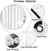 Yuiqear 71x71 Boho Shower Curtain Black and White Fabric Bathroom Curtains Set with Hooks, Chic Triangle Geometric Bath Curtain, Heavy Duty and Waterproof for Modern Hotel Decor