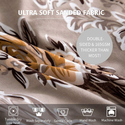 Gute Stretch Printed Chair Seat Covers with Elastic Ties and Button, Removable Washable Dining Upholstered Chair Protector Seat Cushion Slipcovers for Dining Room, Office,Rose 4 Pack
