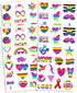 Gay Pride Stickers ~ Gay Lesbian LGBT+ Rainbow Flag Variety Sticker Pack ~ Over 170 Pride Stickers