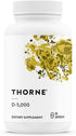 Thorne Vitamin D-5000 - Vitamin D3 Supplement - 5,000 IU - Support Healthy Bones, Teeth, Muscles, Cardiovascular, and Immune Function - NSF Certified for Sport - Dairy-Free, Soy-Free - 60 Capsules
