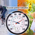 LUCKUP 10" Large Outdoor Thermometer for Patio/Home Outside Wall Decorative Hygrometer Weather Temperature Monitor No Battery Needed with Large Numbers to Read