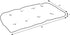 Pillow Perfect 507095 Outdoor/Indoor Forsyth -Pool Tufted Loveseat Cushion, 44" x 19", Turquoise
