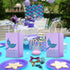 Duufin 40 Pieces Mermaid Party Favors Set Including 20 Packs Mermaid Party Bags Paper Gift Bags and 20 Pieces Flip Sequin Mermaid Tail Keychains for Mermaid Themed Party