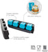 Tovolo King Cube Ice Mold System, Crystal Clear Seamless 2 Inch Cubes for Whiskey Cocktails & More - Set of 4 Molds