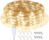 LED Rope Lights, 16.4ft Waterproof Connectable Strip Lighting, 3000K Bright Soft White, Indoor Outdoor Mood Lighting for Home Christmas Holiday Garden Patio Party Decoration