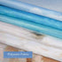 Sylbapestry Beach Shower Curtain Fabric Washable Seashell Starfish Bathroom Decor Digital Printed No-Fade Blue