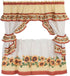 Achim Home Furnishings Black Eyed Susan Window Curtain Cottage Set, 57 inch x 24 inch, Spice, 57 x 24