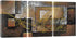 Pyradecor Modern 3 Piece Canvas Prints Abstract Brown Landscapes Pictures Paintings on Canvas Wall Art Work for Living Room Bedroom Kitchen Home Decorations