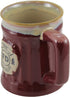Burton & Burton, Fireman Porcelain Coffee Mug/Cup Burgundy Stein Shape with Fire Department Crest, 15 Oz