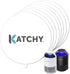 KATCHY Insect Trap 8-Pack of Refillable Glue Boards