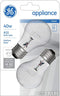 GE Appliance Clear Light Bulb 40w, A15 Bulb Type, Medium Base | 415 Lumens | 2-Count per Pack (1-Pack)
