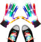 Aywewii Light Up Gloves, LED Gloves LED Shoelaces Set Rainbow Flashing Finger Gloves Toys for 5 6 7 8 9 10 11 12 13 14 15 16 Years Old Boys Girls, LED Toys for Xmas Birthday Party Favor