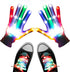 Aywewii Light Up Gloves, LED Gloves LED Shoelaces Set Rainbow Flashing Finger Gloves Toys for 5 6 7 8 9 10 11 12 13 14 15 16 Years Old Boys Girls, LED Toys for Xmas Birthday Party Favor