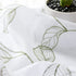 Topick Embroidered Sheer Curtains for Living Room Botanical Tile Sage Window Curtains Leaf Geometric Semi-Sheer Drapes for Bedroom Pole Top 2 Panels 63 inch