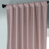 HPD Half Price Drapes VPYC-161207-84 Plush Velvet Curtain (1 Panel), 50 X 84, Ballet Pink