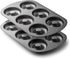 Bellemains Premiere Donut Pan for Baking | Make Perfect Bagels and Donuts | Nonstick 12.5 x 8.5 Doughnut Pan with 6-Doughnut Molds | Includes 2 Steel Donut Trays