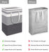 HomeHacks 2-Pack Large Laundry Basket,75L Each Waterproof, Freestanding Laundry Hamper, Collapsible Tall Clothes Hamper with Extended Handles for Clothes Toys in The Dorm and Family-Gradient Grey