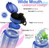 32oz Water Bottle with Time Marker, MERICARGO BPA Free Leakproof Tritan Reusable Water Jug to Ensure You Drink Enough Water Daily for Fitness, Gym, Outdoor Sports