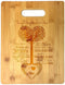 To My Daughter-in-Law Tree Heart Rainbow Sweet Sayings Mother's Day Laser Engraved Bamboo Cutting Board - Wedding, Housewarming, Anniversary, Birthday, Christmas, Gift