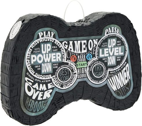 Small Video Game Controller Pinata for Birthday Gamer Party Decorations, 16.5 x 11 x 3 Inches