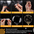 6 Sets Warm LED Light Up BoBo Balloons, 24 Inch Transparent Balloons with 10 Feet LED Warm String Lights, 9 Clear Bobo Balloons and 3 Levels Flashing LED String Lights for Christmas Wedding Party