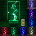 FlyonSea Baseball Light,Baseball Gifts Bedside Lamp 7 Colors Change + Remote Control with Timer Kids Night Light Optical Illusion Lamps for Boys Gift Ideas for Boys or Kids