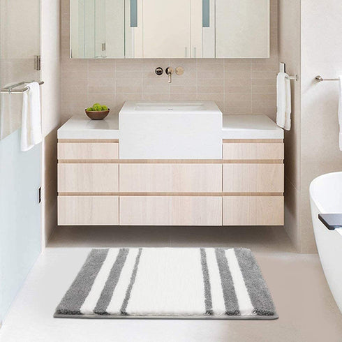 Non Slip Bath Mat Machine Washable Bathroom Rug Soft Absorbent Bath Rug 20"x32" Micorfiber Bath Rugs for Bathroom Tub and Shower