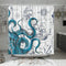 DESIHOM Cool Octopus Shower Curtain Anime Nautical Shower Curtain Teal Kraken Shower Curtain Sailboat Pirate Shower Curtain Polyester Fabric-72" x 72"