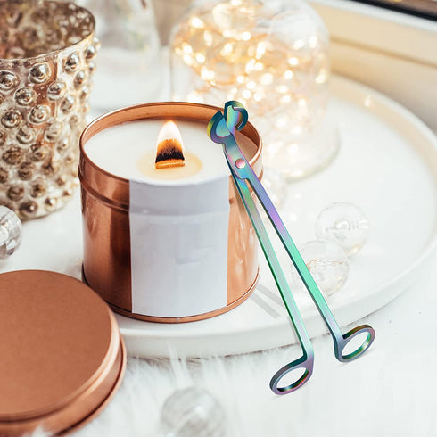 3 Packs Candle Wick Trimmer Candle Cutter Stainless Steel Wick Clipper Scissor Candle Tool (Gradient Green)