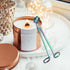 3 Packs Candle Wick Trimmer Candle Cutter Stainless Steel Wick Clipper Scissor Candle Tool (Gradient Green)