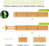 Bamboo Drawer Dividers for Clothes With 8 Inserts, Drawer Dividers Kitchen Utensils(16-20IN) Adjustable Expandable Deep Spring Loaded Separators Organizer for Office Silverware Dressers and Bathroom 4 Pack