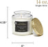 CLCo. by Candle-Lite Company Scented Mahogany Teak Single-Wick Jar Candle, 14 oz, Off White