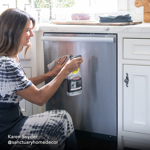 Weiman Stainless Steel Cleaner and Polish - (2 Pack) - Protects Appliances from Fingerprints and Leaves a Streak-Free Shine for Refrigerator Dishwasher Oven Grill etc