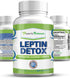 Power By Naturals Leptin Detox - Detox Cleanse Weight Loss and Belly Fat for Women & Men - Constipation Relief for Adults & Gut Cleanse (60) Acai Berry Cleanse Detox Pills