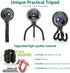 Mini Handheld Personal Portable Fan, Baby Stroller Fan, Car Seat Fan, USB or 4000mAh Battery Powered, with Flexible Tripod Clip on Student Bed Desk Peloton Bike Crib Treadmill Camping Traveling(Black)