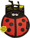 Hyper Pet Firehose Flyers Ladybug Durable Squeaky Dog Toy
